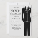 Search for black tie 50th birthday invitations Party