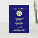Recherche de lion anniversaire cartes Étoiles