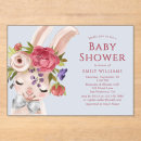 Search for rabbit baby shower invitations Boho chic