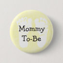 Recherche de baby shower jaune badges Mother to be