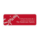 Search for different return address labels Elegant
