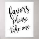 Search for favors please take one signs Script