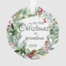 Search for first as grandma ornaments Berries
