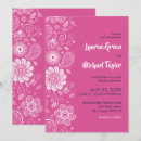 Search for white floral pattern invitations Pink and white