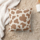 Search for brown cow pillows Western