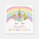 Search for unicorn napkins Rainbows
