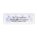 Search for silver and white return address labels Metallic