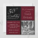 Search for silver 50th birthday invitations Milestone