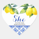 Search for blue and white tile stickers Lemons