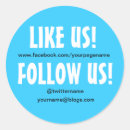 Search for follow us stickers Marketing