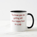 Search for getting old mugs Over the hill