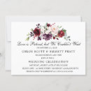 Search for burgundy wedding reception invitations We eloped