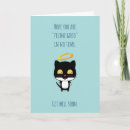 Recherche de chat de bande dessinée vœux cartes Mignon