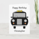 Recherche de taxis cartes postales Taxi noir