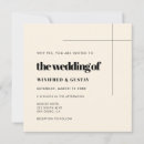 Search for chic square invitations Typography