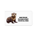 Search for otter return address labels Wildlife