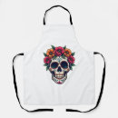 Search for sugar skull aprons Spooky