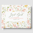 Search for wildflowers wedding guest books Elegant