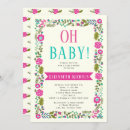 Search for flower borders baby shower invitations Floral