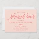 Search for coral rehearsal dinner invitations Simple