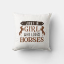Recherche de fille de cheval coussins Chevaux