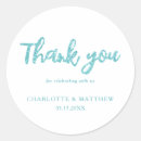 Search for shiny wedding stickers Thank you