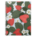 Search for strawberry fruit notebooks Summer