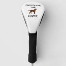 Search for chocolate lab golf head covers Dog