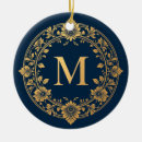Search for initial m ornaments Gold