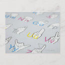 Search for sign language postcards Letter