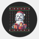 Search for havanese dog stickers Sequin christmas tree home
