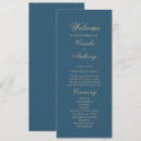 Search for navy and gold wedding programs Elegant
