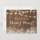 Recherche de maid of honor invitations Rustique