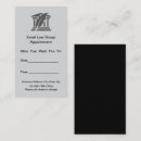 Search for lawyer appointment cards Simple