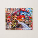 Recherche de pompiers puzzles Camion de pompiers