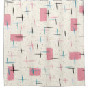 Search for retro atomic pattern shower curtains Space age