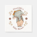 Search for girl elephant baby shower napkins Cute
