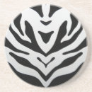 Recherche de zèbre noir et blanc dessous de verres Animaux sauvages