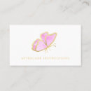 Recherche de papillons roses cartes visite Pour elle