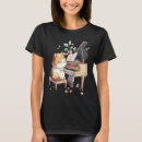 Search for funny cat womens tshirts Music