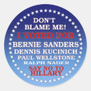 Search for vote for bernie stickers President