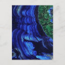 Recherche de malachite cartes postales Bleu