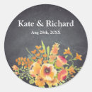 Search for vintage chalkboard wedding stickers Black