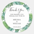 Search for tropical seals wedding stickers Greenery