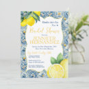 Search for lemonade bridal shower invitations Mediterranean