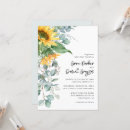 Search for simple sunflower wedding invitations Eucalyptus