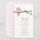 Search for pink owl baby shower invitations Animal