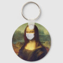 Search for famous round keychains Mona lisa