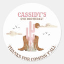 Search for cowgirl thank you stickers Country western