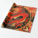 Search for chinese dragon wrapping paper Red